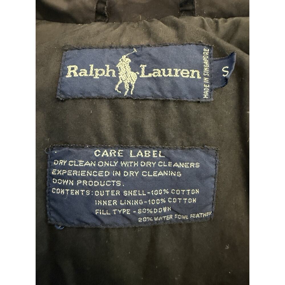 Vintage Ralph Lauren Mens Aztec Pattern Full Zip Puffer Down Jacket Size S SMALL - Picture 6 of 10